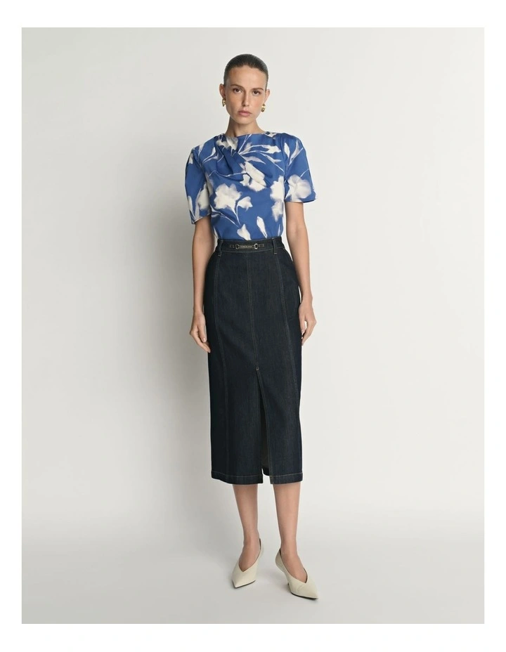Draped Neck Top image 1