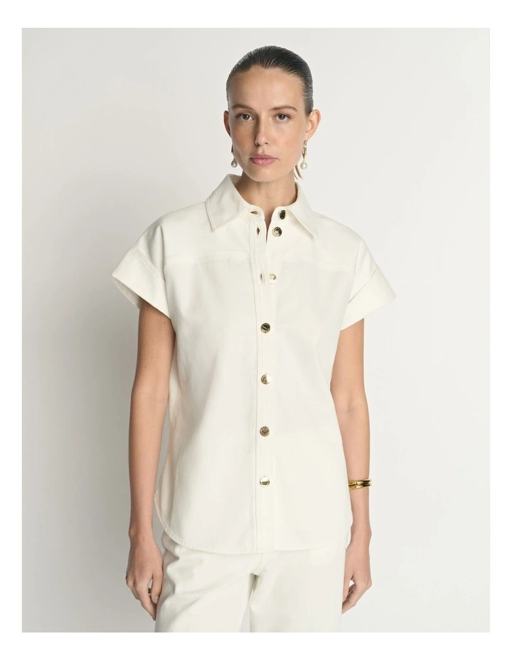 Denim Button Shirt image 3