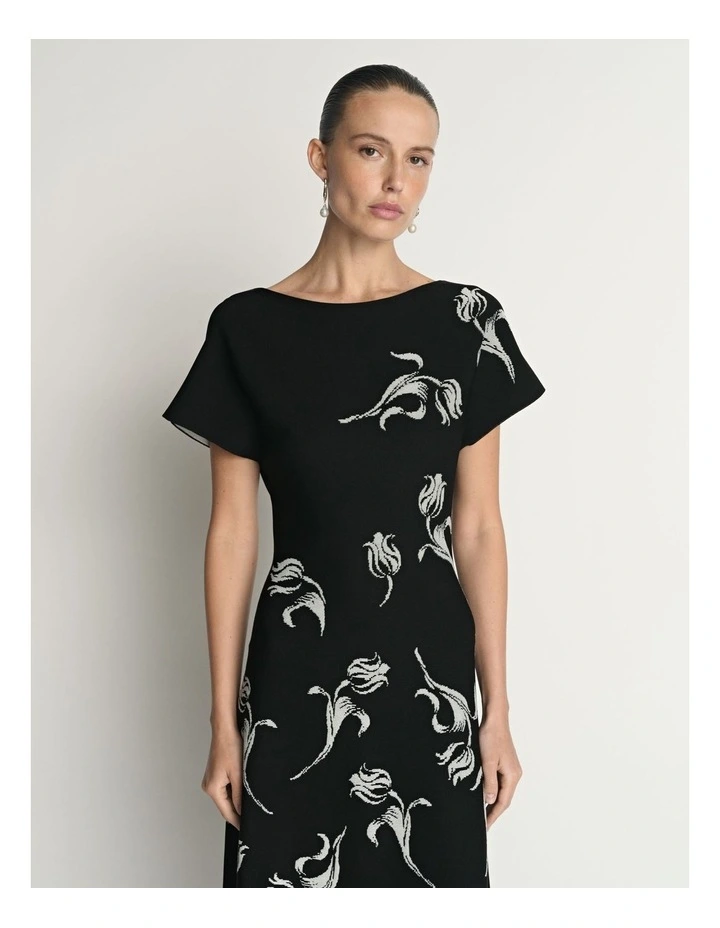 Tulip Jacquard Knit Dress image 3
