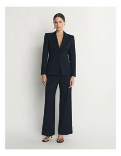 Wool Single Breasted Blazer