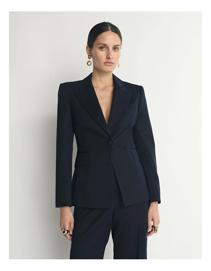 Wool Single Breasted Blazer image 3