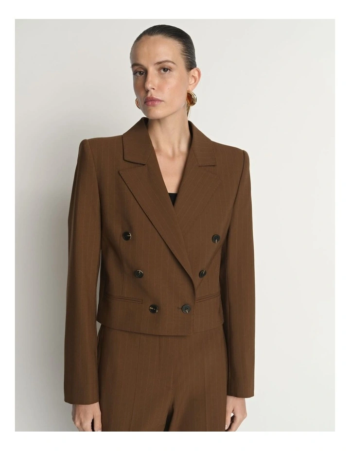Stripe Wool Blazer image 3
