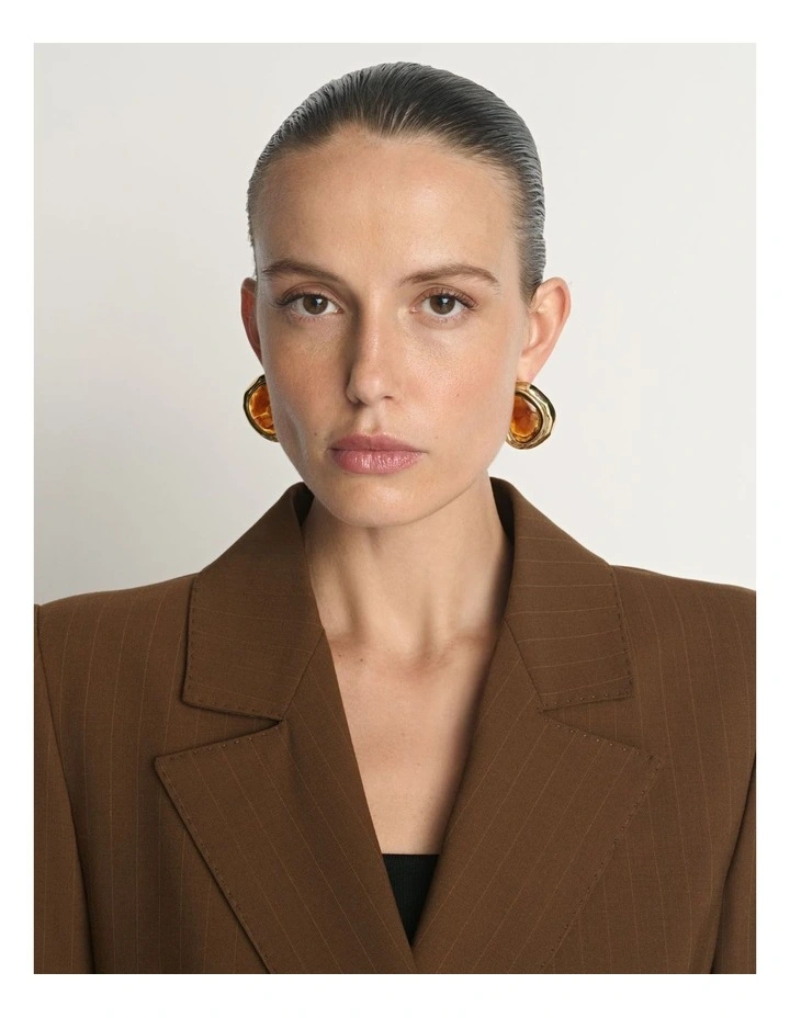 Stripe Wool Blazer image 4