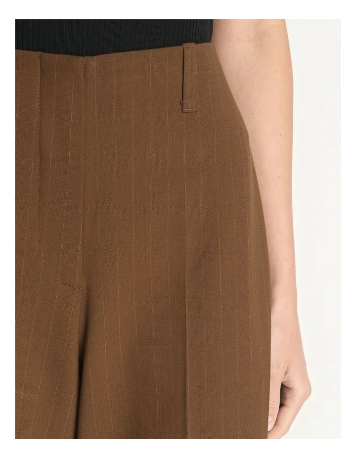 Stripe Wool Blend Straight Leg Pant image 2
