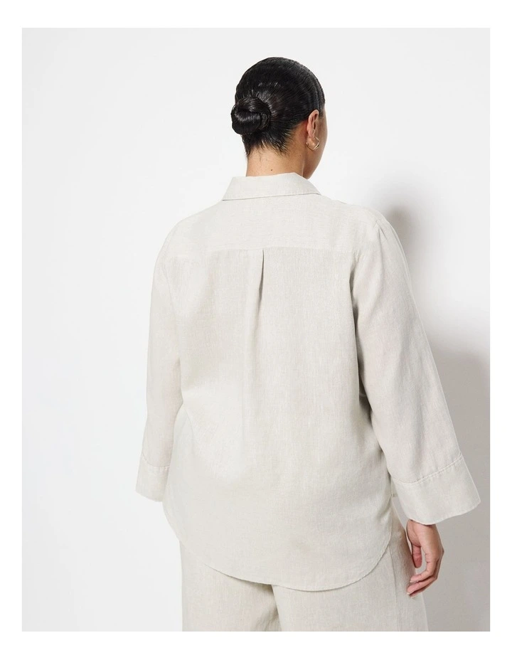 Linen Shirt in Flax image 2