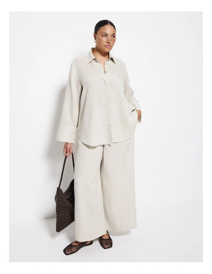 Linen Shirt in Flax image 4