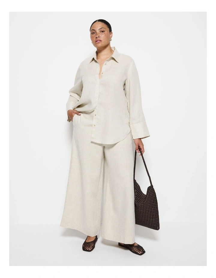 Linen Pant in Flax image 1