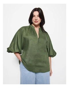 Sarah Blouse in Leaf Green