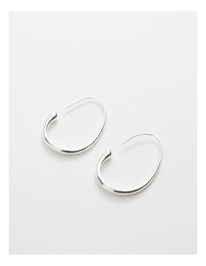 Bianca Fine Hoops Earring in Silver image 1