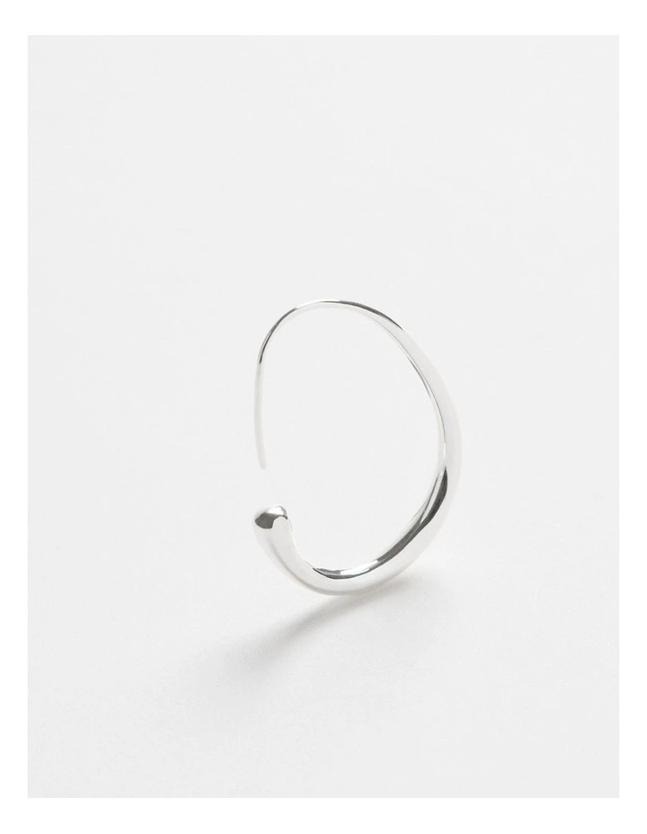 Bianca Fine Hoops Earring in Silver image 3