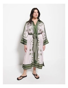 Clara Dress in Palm Print