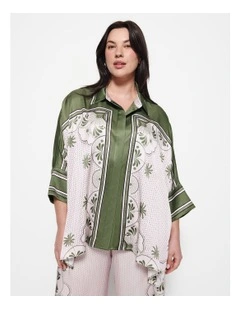 Clara Top in Palm Print
