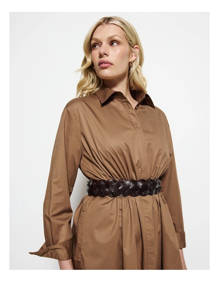 Adele Leather Waist  in Chocolate image 5
