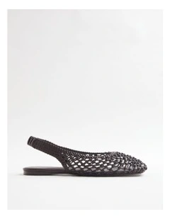 Remi Woven Flat in Chocolate