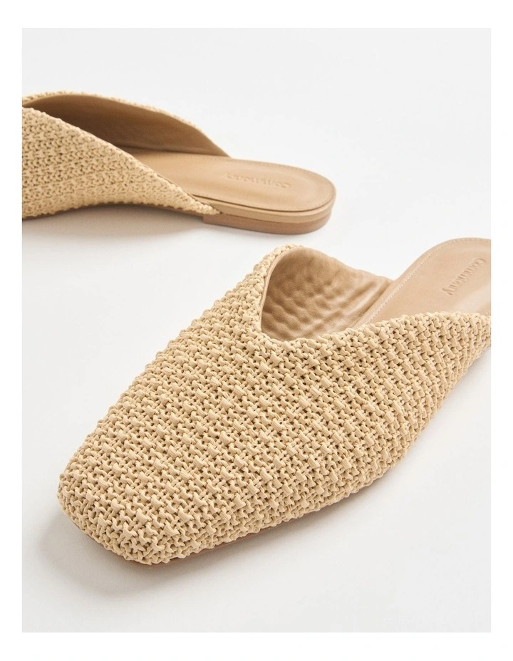 Amara Raffia Slide in Natural image 3