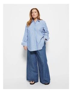 Theresa Pant in Chambray