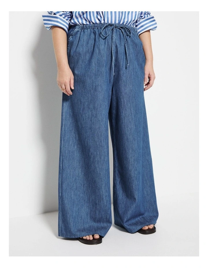 Theresa Pant in Chambray image 2