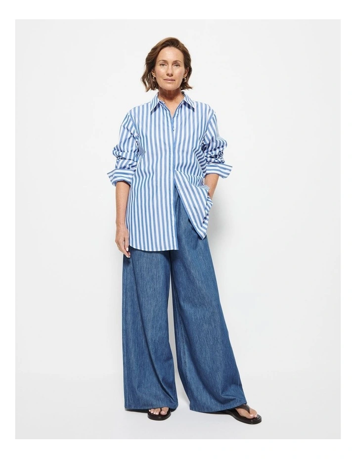 Theresa Pant in Chambray image 5