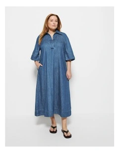 Theresa Dress in Chambray