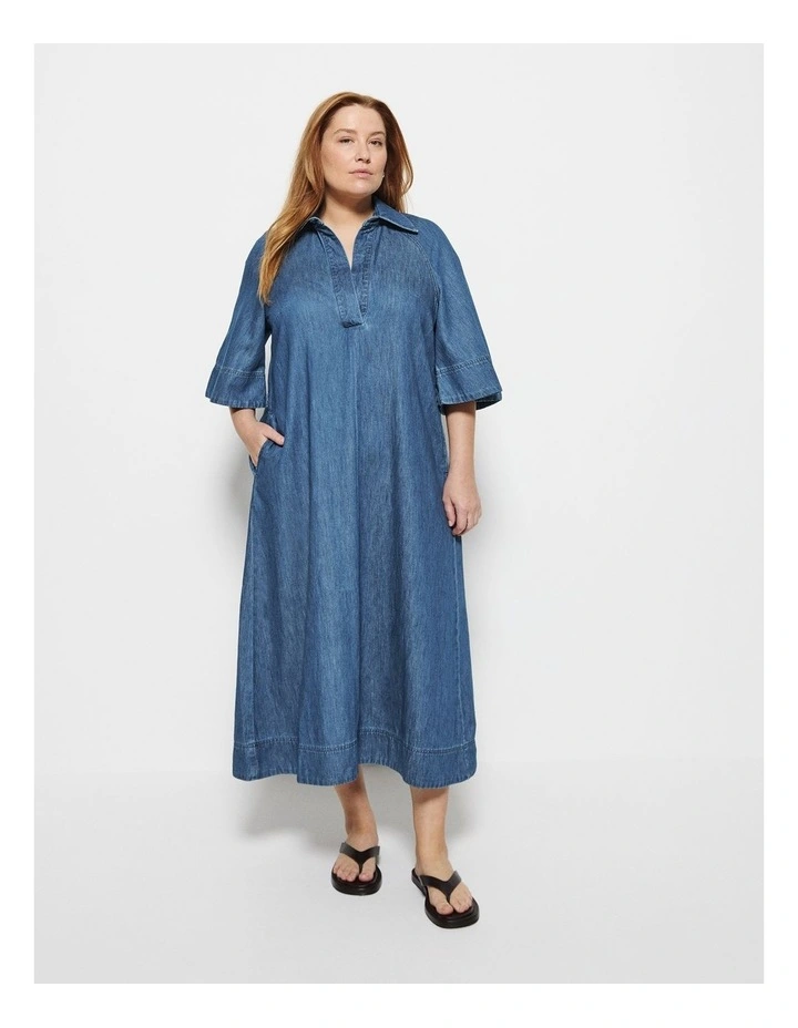 Theresa Dress in Chambray image 1