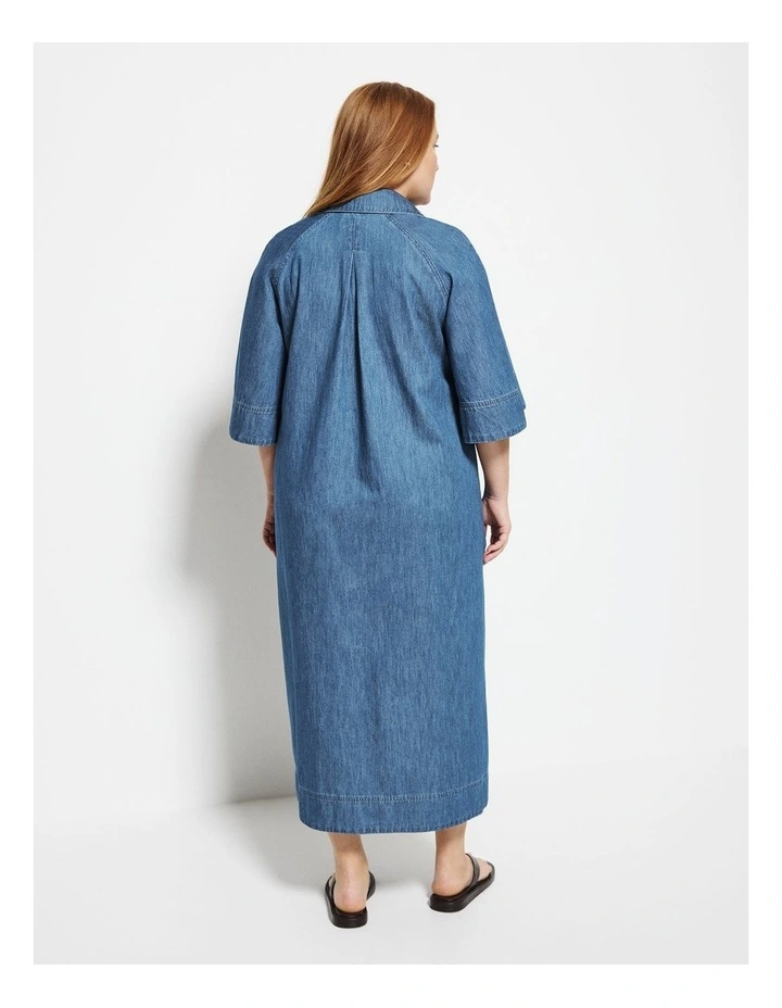 Theresa Dress in Chambray image 2