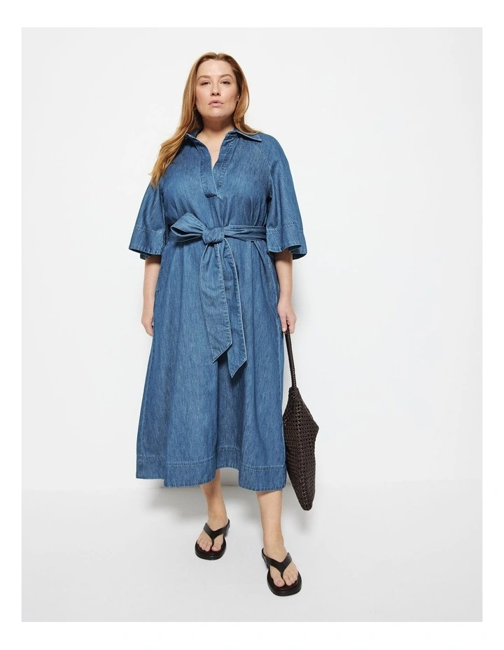 Theresa Dress in Chambray image 4