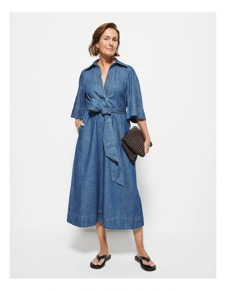Theresa Dress in Chambray image 5