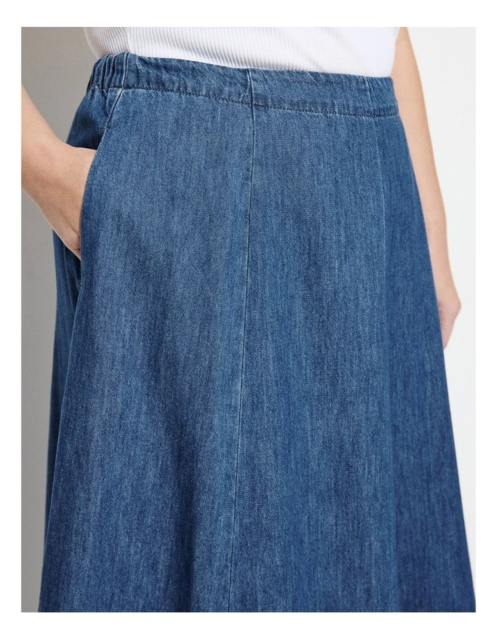 Theresa Skirt in Chambray image 3