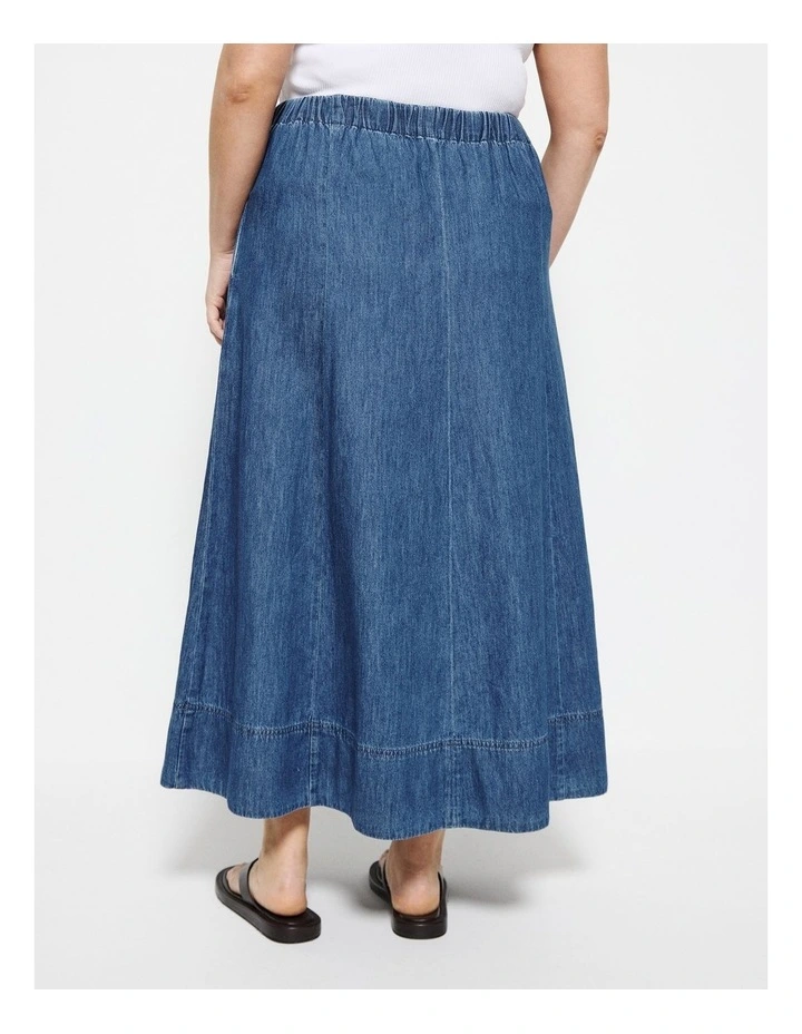 Theresa Skirt in Chambray image 4
