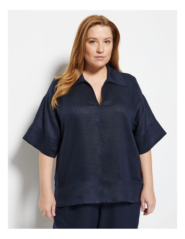 Lucie Top in Navy image 1