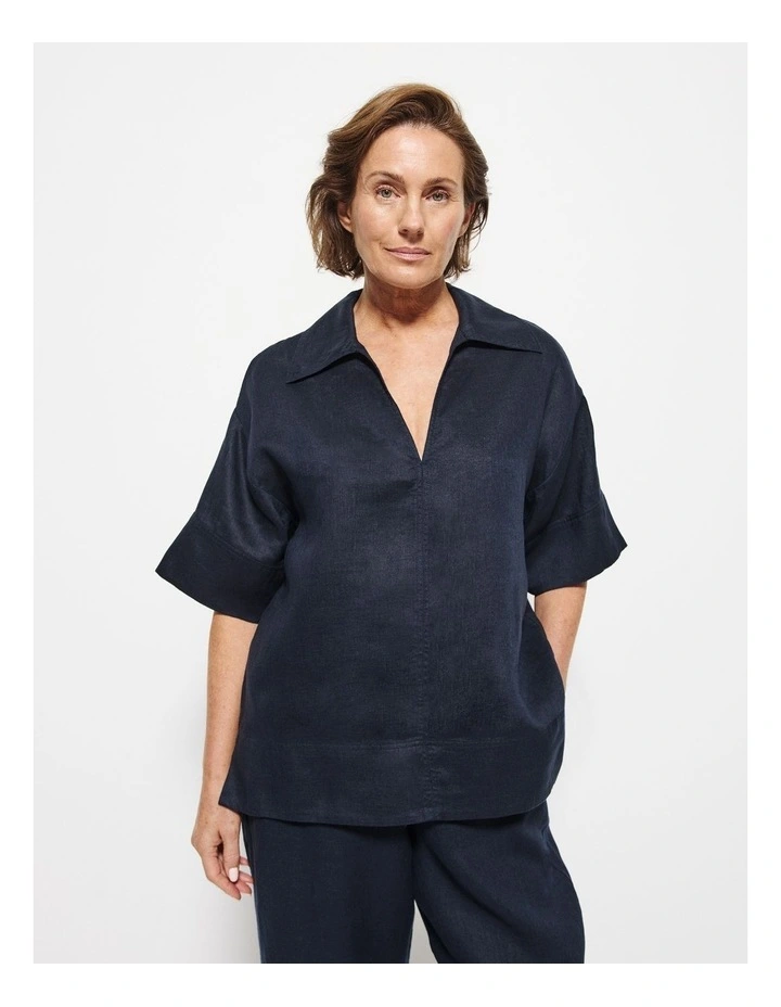 Lucie Top in Navy image 5