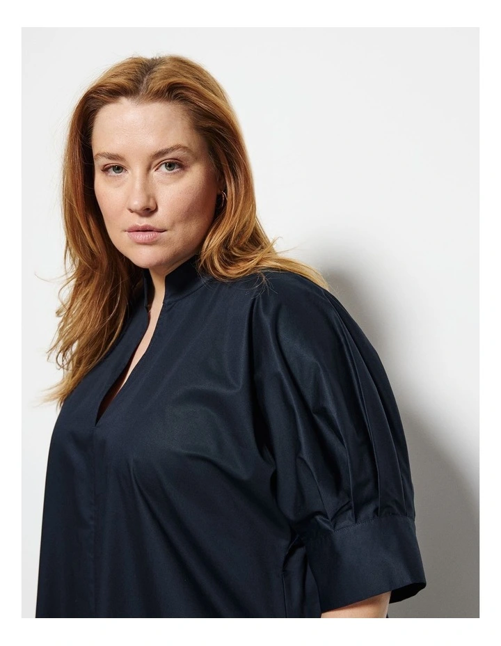 Gina Dress in Navy image 3
