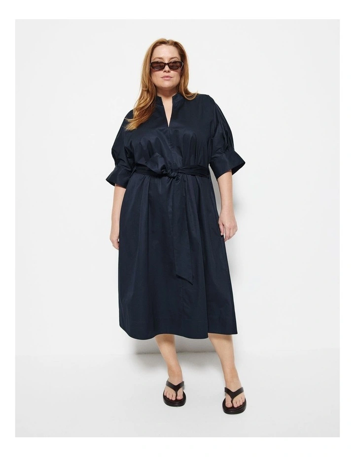 Gina Dress in Navy image 4