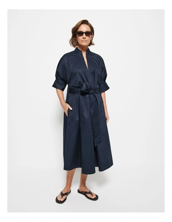 Gina Dress in Navy image 6