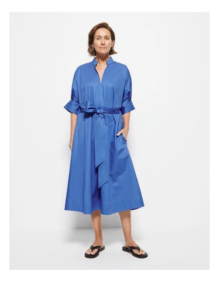 Gina Dress in Riviera Blue image 6