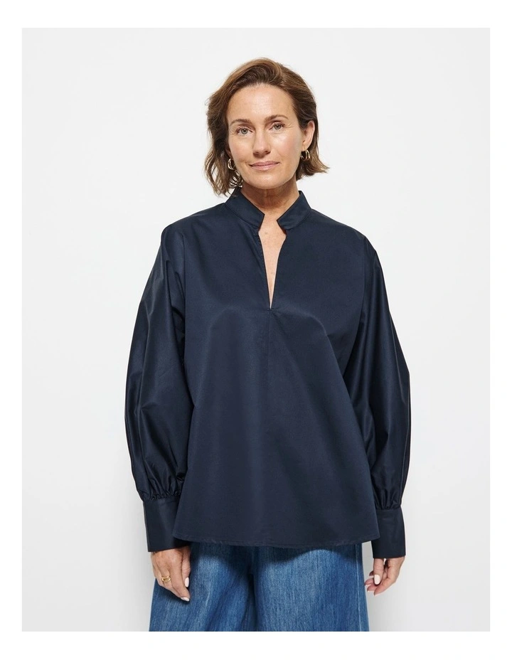Gina Shirt in Navy image 5