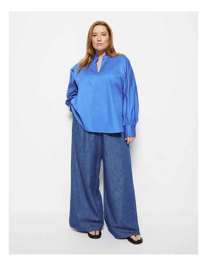 Gina Shirt in Riviera Blue image 4