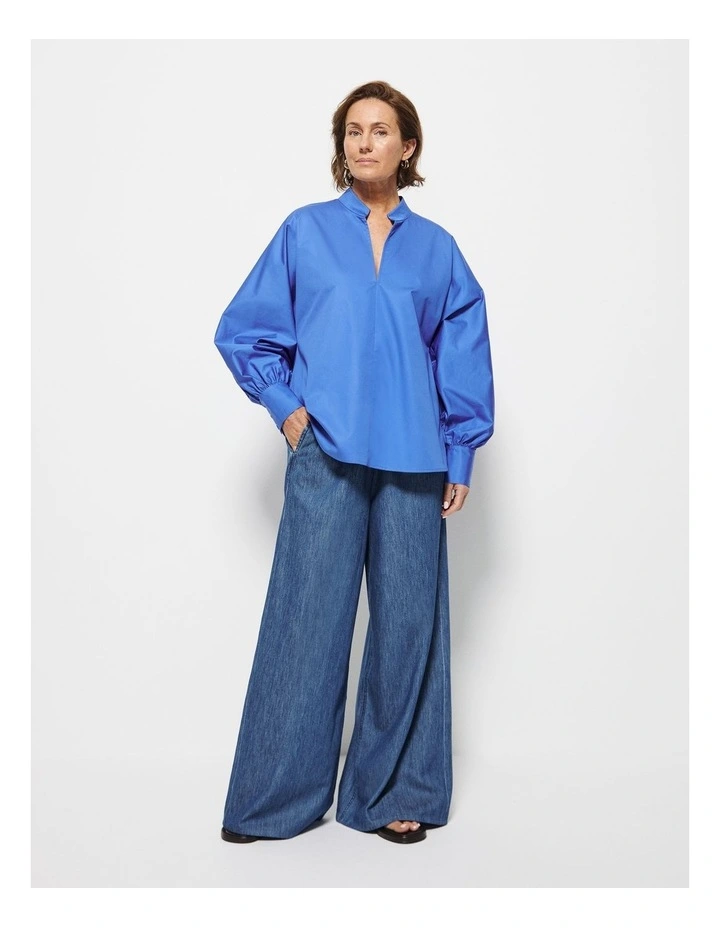Gina Shirt in Riviera Blue image 5