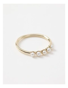 Gigi Pearl Ring in Gold