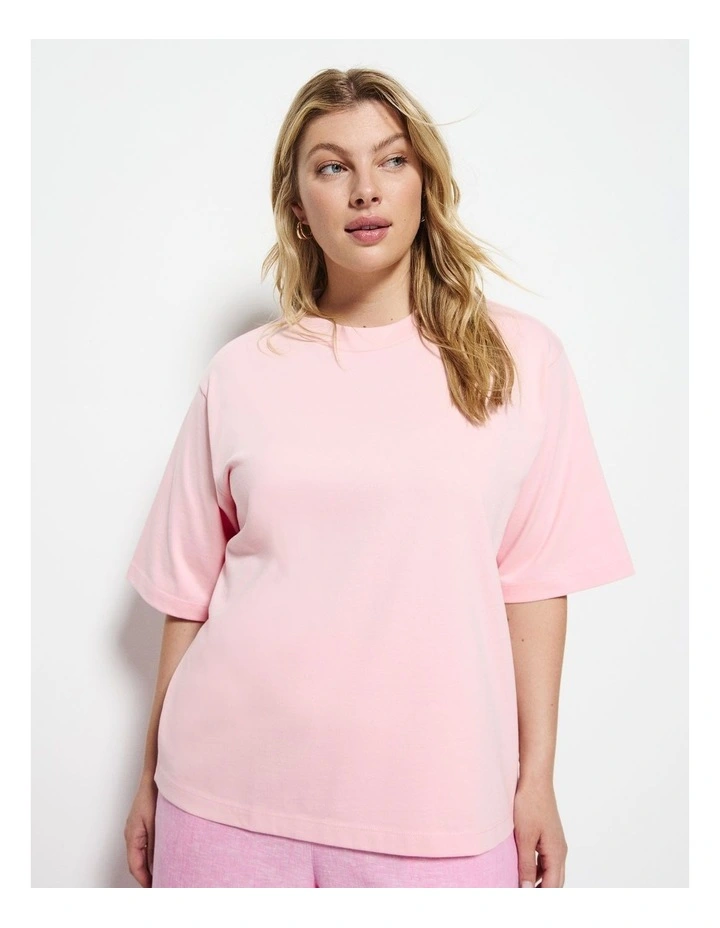 Modern Tee in Soft Pink image 1