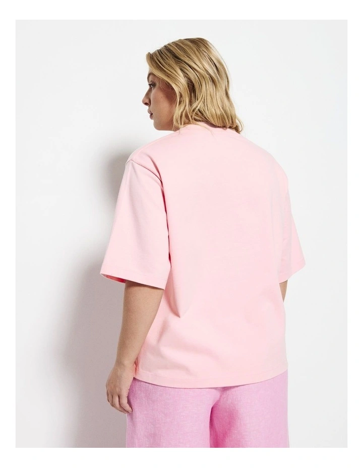 Modern Tee in Soft Pink image 2