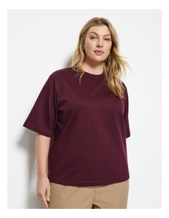 Modern Tee in Plum