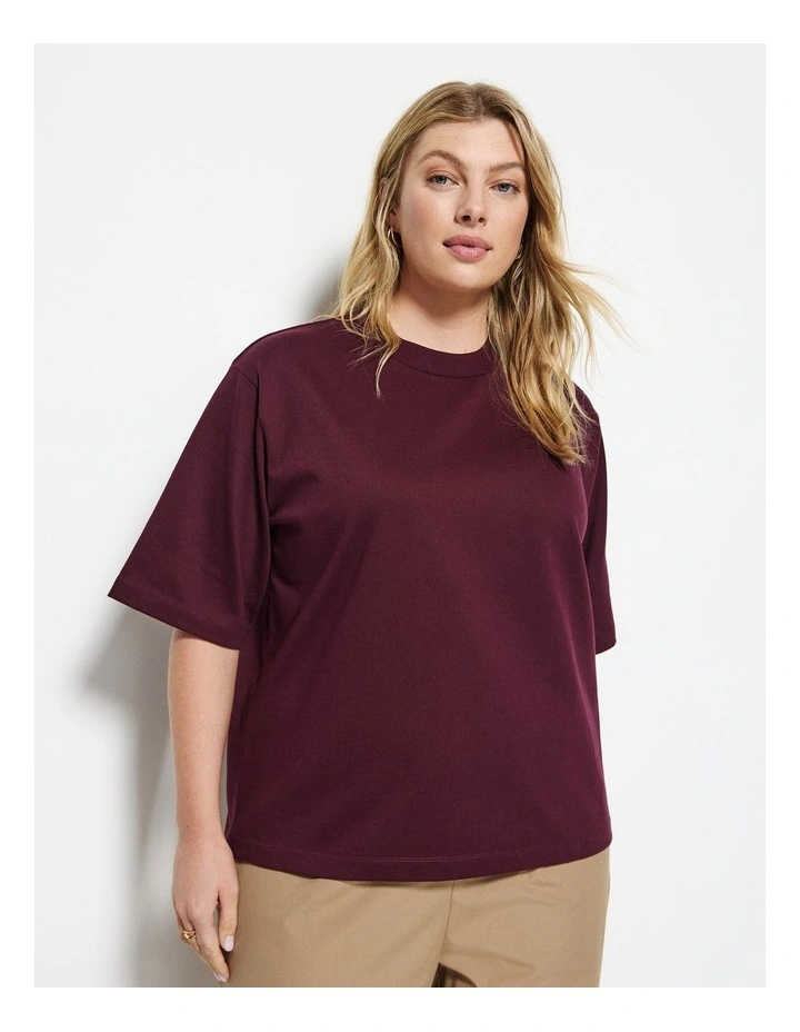 Modern Tee in Plum image 1