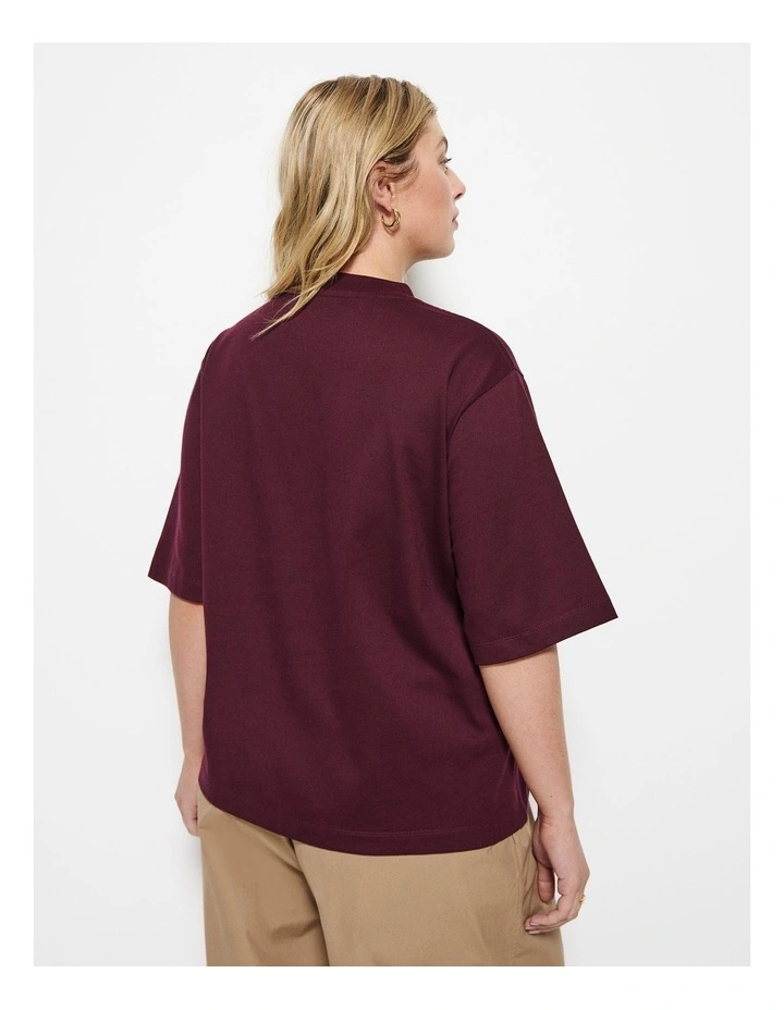Modern Tee in Plum image 2