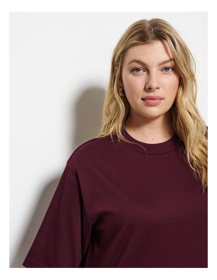 Modern Tee in Plum image 3