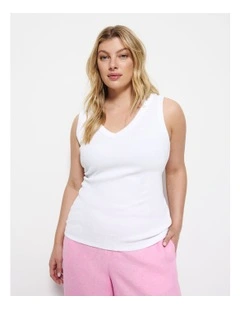 Phoebe Tank in White