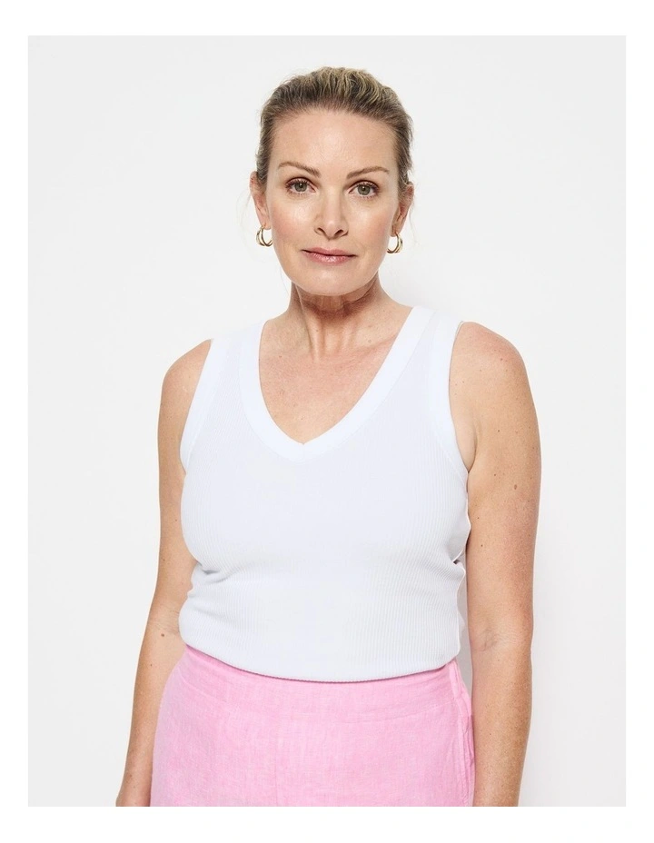 Phoebe Tank in White image 5