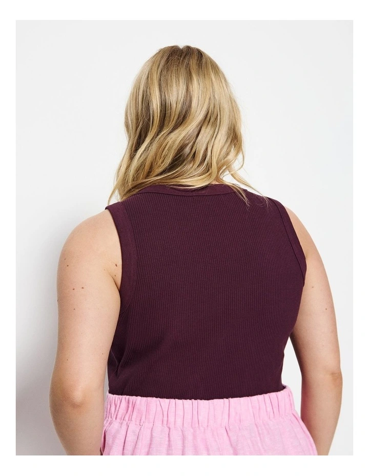 Phoebe Tank in Plum image 2