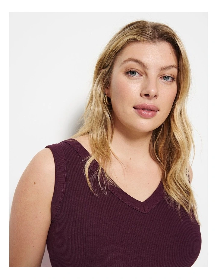 Phoebe Tank in Plum image 3