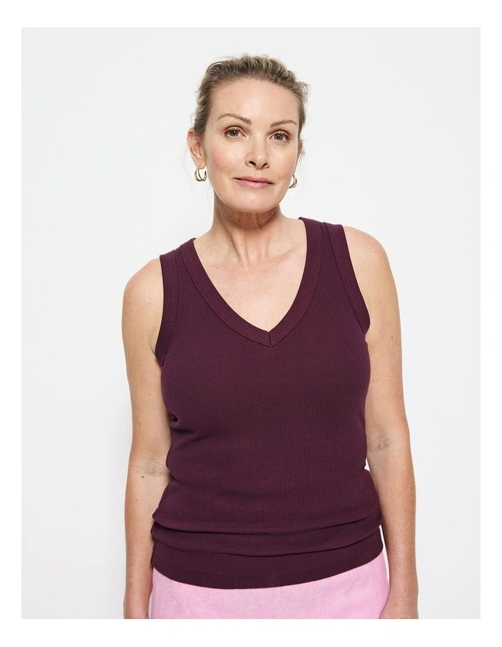 Phoebe Tank in Plum image 5